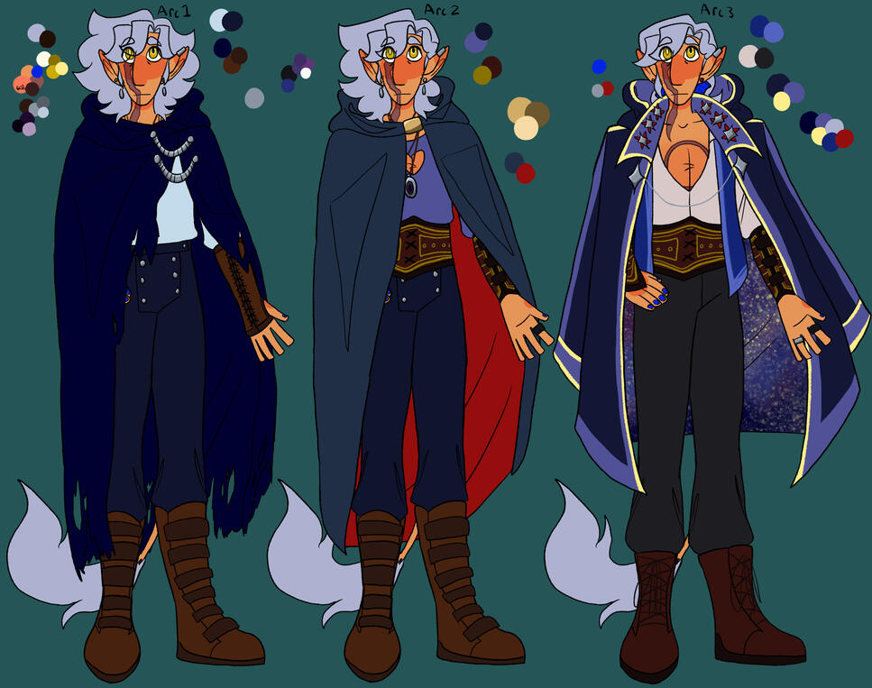 Flat Color Character Ref Sheet